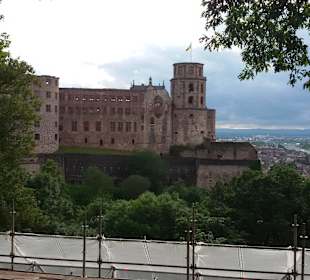 Blick auf das Schloss Heidelberg
