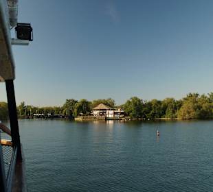Anfahrt auf Centre Island