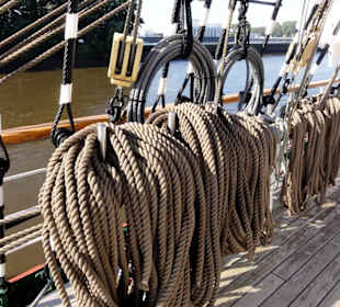 Impressionen vom Deck des Schulschiffes