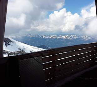 Ausblick vom Ausstieg mit den Ski