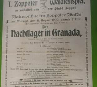 Plakat der Eröffnungsvorstellung vom 11.08.1909