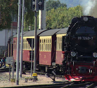 Einfahrt des Zuges Gernrode