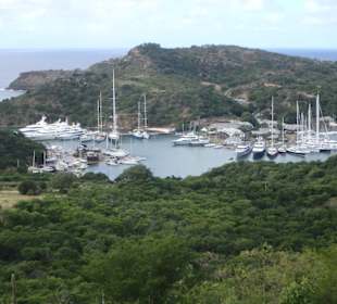Blick auf die Buchten von English Harbour