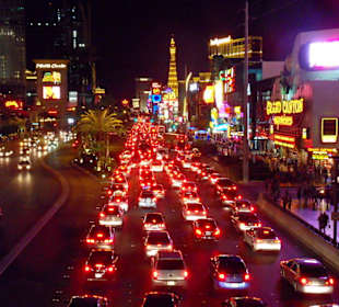 Las Vegas Blvd am Abend