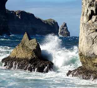 Der Eingang der Lagune zum Meer