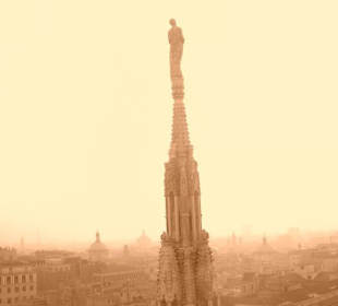 Bild vom "Duomo" mit Sonnenuntergangseffekt