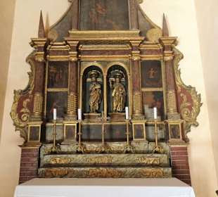 Seitenaltar in der Kirche Notre-Dame del Prat