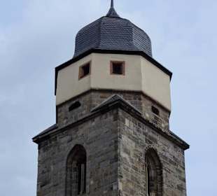 Der Glockenturm der Pfarrkirche St. Martin