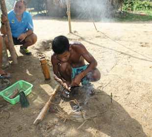 Feuermachen traditionell