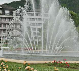 Bad Kissingen: Der Springbrunnen im Rosengarten