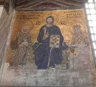 Стамбул. Мозаика в святой Софии.