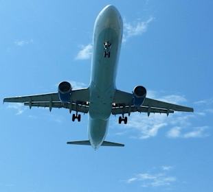 Flieger bei der Landung