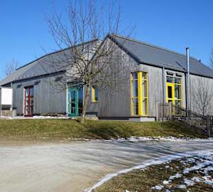 Das Empfangsgebäude des Bauernhofmuseums