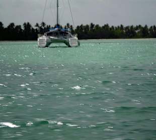 Unser Katamaran für die Rücktour