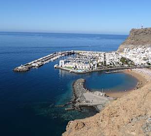 Von der gesperrten Strasse nach Taurito auf Puerto de Mogan