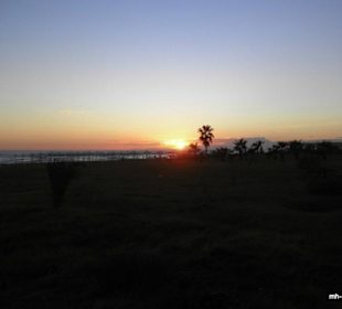 Sonnenuntergang über dem Taurus im Westen