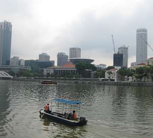 Fluß Höhe Marina Bay