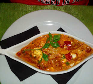 Shrimps mit Fetakäse