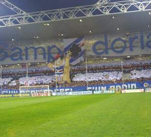 Partita della Sampdoria,vista del settore distinti