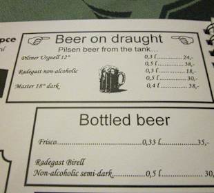 Typisches Prager Restaurant