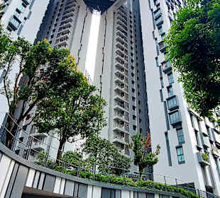 Pinnacle@Duxton von unten