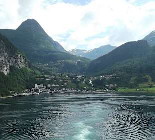 Ansicht auf Geiranger