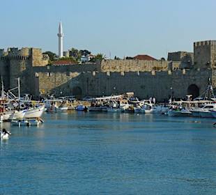Aussicht auf Rhodos-Altstadt