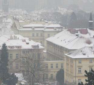 Blick vom Burgberg nach Prag