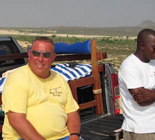 Frank und sein Fahrer Francesco