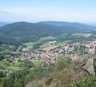 Blick vom Silberberg auf Bodenmais
