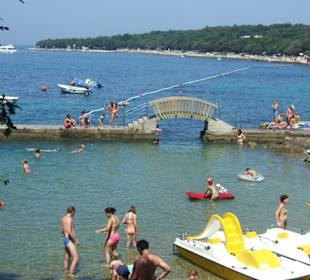 Flacher Kinderbereich am Hotelstrand