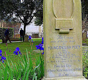 Grab des engl. Dichters John Keats