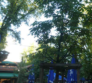 Netter Abend im Biergarten vom Augustiner-Keller