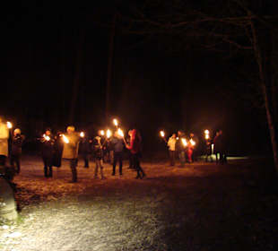 Fackelwanderung um den Völser Weiher