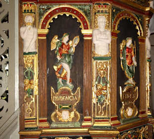 Details von der Kanzel der St.-Marien-Kirche