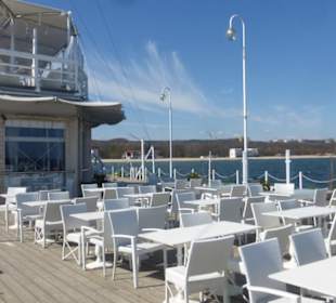 Das Restaurant Meridian Molo aif der Seebrücke