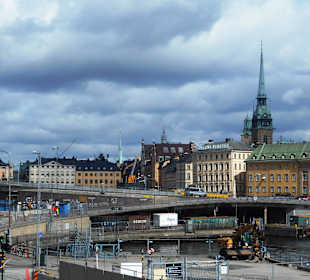 Blick vom Katarinahissen auf Stockholm
