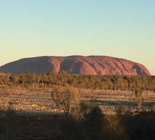 Sonnenuntergang am Ayers Rock