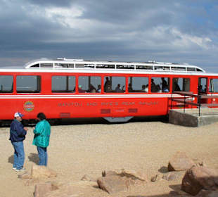 Zahnradbahn auf Pikes Peak 4700meter