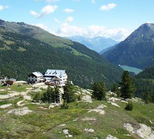 Blick auf die Zufallhütte