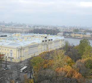 Widok na Petersburg z kolumnady sobora św. Izaaka