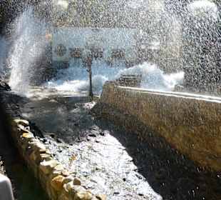 Dammbruch in einem mexikanischen Dorf