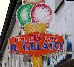 Das Firmenschild von Il Gelato