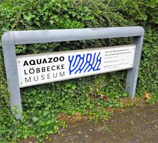 Hinweisschild zum Aquazoo