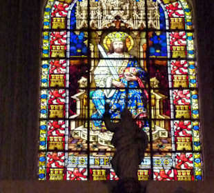 Herrliche Glasfenstermalerei