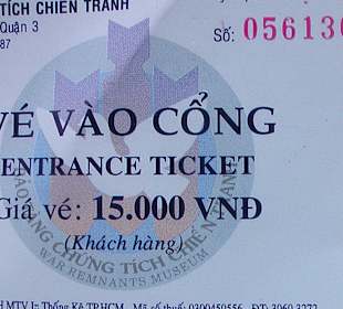 Eintrittskarte - 15000 Dong