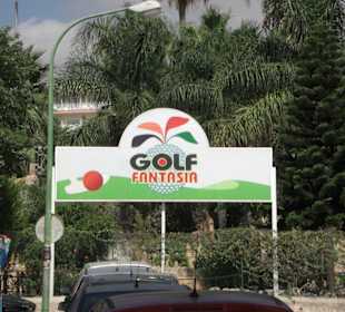 Eingang in die riesen Minigolfanlage