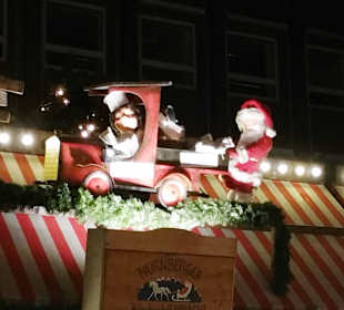 Motive über den Verkaufsbuden Bewegen sich