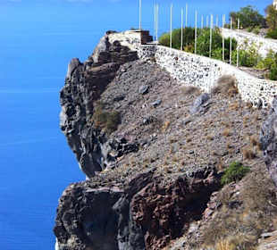 Santorin selbst im Bild Landschaft, Stadt