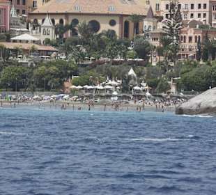 Strand vom Meer aus gesehen